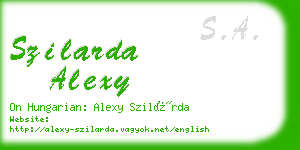szilarda alexy business card